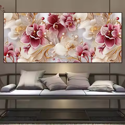 Large Sized Orchid Flowers Full Diamond Painting Mosaic Diamond Art Embroidery Sale Cross Stitch Kit