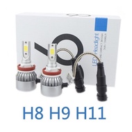 2Pcs C6 H11 Original LED Headlight COD [6000K] White H11Fog Light Bulb Fog Lamp 1set