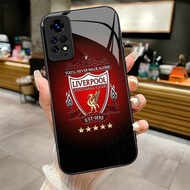 Liverpool FC (6) design Tempered Glass Phone Case Cover For POCO F3 F4 F5 M5 M6 4G X3 X4 GT X5 X6 X7