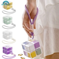 OPENMALL Fun Cube Portable Pill Box with Lanyard Large Capacity Sealed Moisture-Proof 7 Day Weekly P