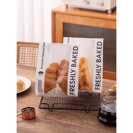 Simple English Window Paper Bag Baguette Caterpillar Bread Packaging Bag Baking Bread Packaging Bag 