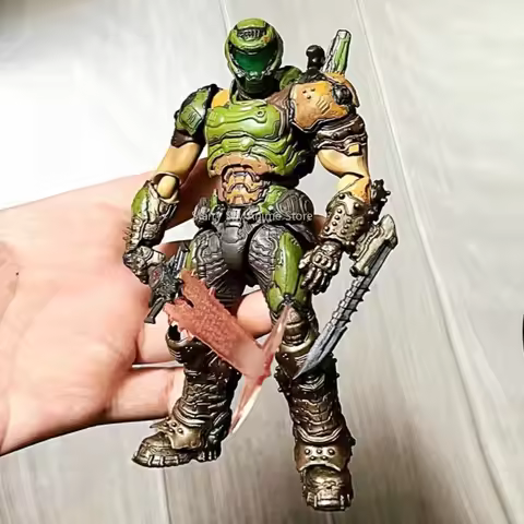 16cm Anime Figma Sp-140 Doom Eternal Doom Slayer Figures Destroy Warrior Eternal Destroy Warrior Act