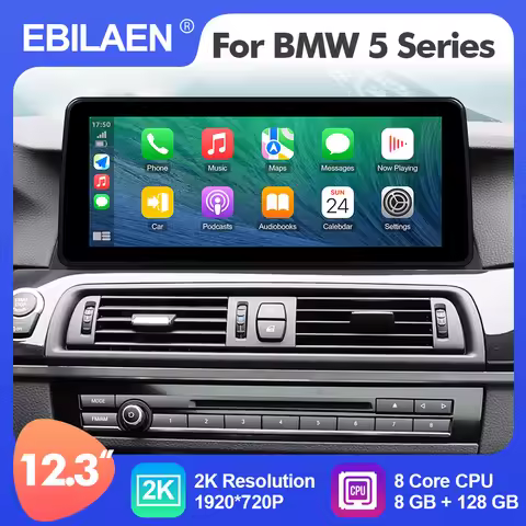 2025 NEW UI Android 12 12.3inch Car Radio For BMW 5 Series F10 F11 2011-2016 CIC NBT Multimedia Play