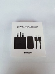 SAMSUNG 25W Adapter USB-C (三星原裝行貨) 快充旅行充電器 黑色 (包埋USB-C線)
