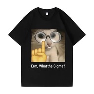 T-Shirt Humorous Emoticon Pack Uh 2025 Fashion Print What Female o Funny NEW Silly Cat Cartoon Men's