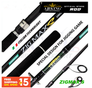 (60ft-63ft) Ajiking Zigmax S Spinning Jigging Fishing Rod Joran Pancing Max Load 8-10kg