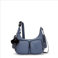 Kipling Rikka S กระเป๋าสะพายข้างคนรักสีน้ำเงิน (สร้อยคอจี้รูปลิงฟรี)