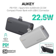 AUKEY PB-Y59 Spark Mini 5000mAh 22.5W Compact Powerbank with USB-C Connector (24 Months Warranty)