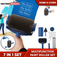 FB 7 in 1 Paint Roller DIY Painting Brush Tool Painting Accessories Set Alat Penggelek Cat Serbaguna