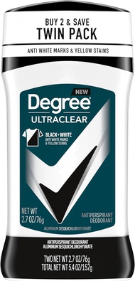 Sáp lăn nách khử mùi hàng Mỹ Degree Men UltraClear Antiperspirant Deodorant Black+White (76g)