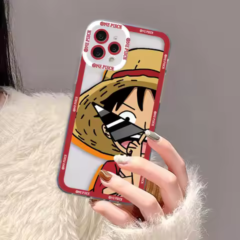 One P-Piece Monkey D. Luffy Zoro Cover Clear Phone Case For iPhone Apple 17 17E AIR 16E 16 15 14 12 