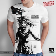 MEN'S T-SHIRT 3R ANIME HUNTER X HUNTER FEITAN PORTOR 3 DISTRO PRINT T-SHIRT