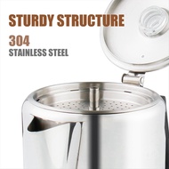 Coffee Pot Camping Stove with Heat Resistant Glass Knob & Silica Gel Handle for Indoor Induction