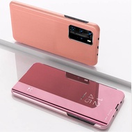 HP Xiaomi Mi 10T Pro 5G Plating mirror Leather Flip Case Mi 10T Mi10T Pro Back Cover Phone Casing Stand
