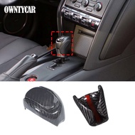 Real Carbon Fiber For Nissan GTR R35 2008-2016 Car Gear Shifter Gear Protector Head Cover Cover Car 