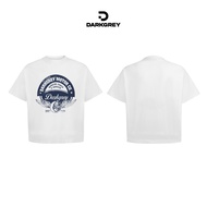 T-shirt 280GSM DARKGREY MOTOR -White- boxy FORM