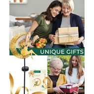 Solar Garden Statues Outdoor Decor, Fairy Moon Figurine Light Stake, Housewarming Ornament for Patio