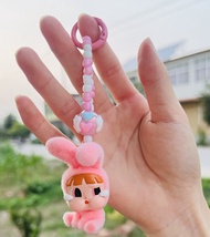 Labubu and Crybaby Key buckle Plush Doll Pendant （NO pop mart）