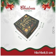 KARDUS/BOX/KOTAK (16x16x9,5 cm) KADO HADIAH NATAL HAMPERS CHRISTMAS 14