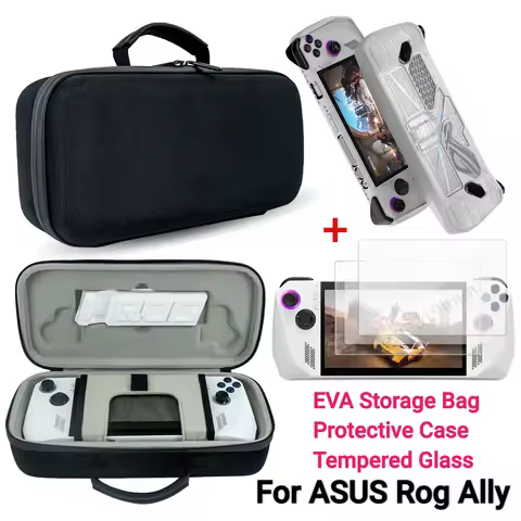 Portable Carrying Case Bag for Asus ROG Ally Console Storage Bags Shockproof Hard EVA Protective Cov