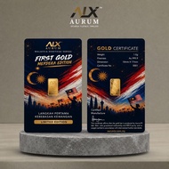 ALX 999.9 Goldbar Wafer 1 g Merdeka | Emas Tulen 24K | Gold Wafer 1 Gram
