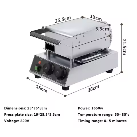 Household 220v NS-10 Ice Cream Egg Pastry Machine Crispy Egg Roll Machine Baked Waffle Cake Baking P