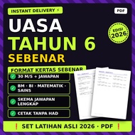 [INSTANT DELIVERY] Anak Tahun 6 Risau UASA? Set Latihan Format Sebenar BM BI Matematik Sains + Jawap