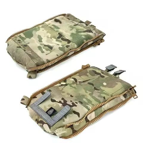 Outdoor Back Panel Water Bag FCPC V5 Vest Plate Carrier Hydration Pouch Multi-purpose Outdoor Zipper