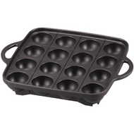 [Made in Japan]Iwatani Fluorinated Takoyaki Plate CB-P-TAF Black