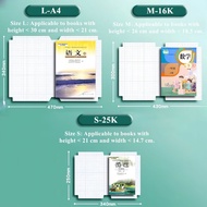 Self Adhesive Sticker Book Cover Pembalut Buku Sticker Frosted Diamond Emboss Clear Transparent Book