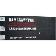Huruf &amp; Angka Plastik Movitex Ukr. 3/4 Inchi ( T.1,8 cm ) 5 set