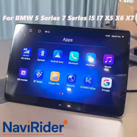 For BMW 5 Series 7 Series I5 I7 X5 X6 X7 Android 13 2K HD Screen Headrest Rear Seat Entertainment Mu