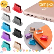 TAMAKO Anti Dust Plug Durable Dustproof Cover Aluminium Alloy Metal Stopper for  Galaxy S21 S20 Huawei P40  11/10 Type-C Mobile Phones