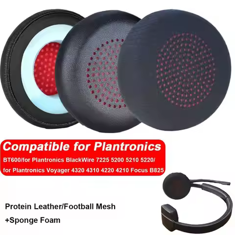 Replacement Headphone Ear Pads for Plantronics BT600 BlackWire 7225 5200 5210 5220 Voyager 4320 4310