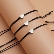 san* Bff Matching Bracelet for 2/3 Bracelets with Heart Charm Pendant Creative Jewelry for Best Frie