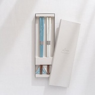 【結婚禮物】Lino系列 筷子筷架組2入禮盒 藍&白