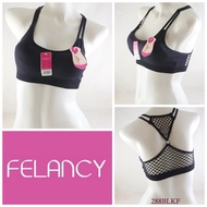 FELANCY Women's Bra Size M fits bra 32B 34B Wire-Free Thin Foam Full Cup Wireless Sport Model / Unde