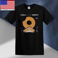 Hot selling men's fashionable T-shirt J Dilla Jay Dee Donuts Men's Black T-shirt
