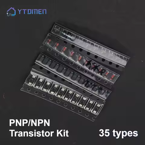 350Pcs SMD Transistor & Diode Assorted Kit 1N4148/M1/S901x/S8550/S8050/2N2222/2N3904 SOT-23 PNP/NPN