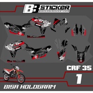 PREMIUM STICKER CRF 150 L minimalist Fullbody Decal STICKER - CRF 150 L Motor Trail Crf 35 Decal Sti