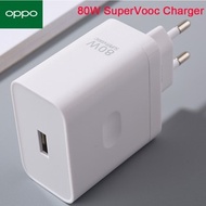 80W SuperVooc 2.0 Fast Charger Adapter 1M 6.5A USB Type C Cable For OPPO R15 R17 Find X6 Pro X50 X70