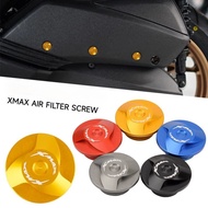 for Yamaha Xmax 300 2018 - 2023 Motorcycle CNC Air Filter Decorative Screws Filter Cover Cap Accessories