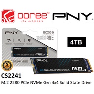 PNY CS2241 INT SSD M.2 2280 NVME GEN 4X4 INTERNAL SOLID STATE DRIVE WITH 3D NAND FLASH MEMORY - 4TB