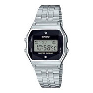 Velashop นาฬิกาข้อมือผู้ชาย ผู้หญิง Casio Digital สายสแตนเลส สีเงิน รุ่น A159WAD-1DF, A159WAD-1D, A159WAD-1, A159WAD
