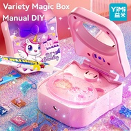 YIMI DIY Unicorn Gift Box Unicorn Magic Box Unicorn Jewelry Box Arts and Crafts Kit for Girls DIY To