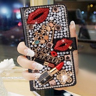 Light Luxury Full Diamond iPhone17Promax Flip Leather Case 17pro 17 16 15 14 13 12 11 All-Inclusive 