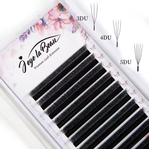 Goddess U Shaped YY 3D 4D 5D Eyelashes Extension Handmade Premium Soft Premade Fan U Lashes Beauty M