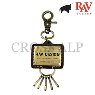 RAV DESIGN Key Holder Purse Wallet Original Genuine Leather 128-G1