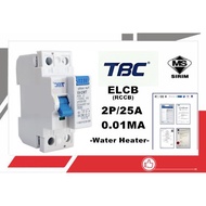 TBC ELCB SHOWER HEATER 25A 10MA