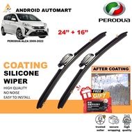 PERODUA ALZA 2009-2022 U-HOOK WIPER HYDROPHOBIC SILICONE WATER REPELLING COATING WIPER